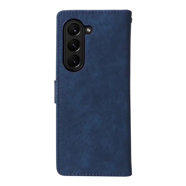 For Samsung Galaxy Z Fold6 5G Case RFID Blocking Leather Phone Cover Viewing Stand