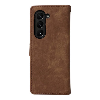For Samsung Galaxy Z Fold6 5G Case RFID Blocking Leather Phone Cover Viewing Stand