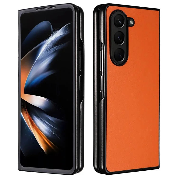 For Samsung Galaxy Z Fold6 5G Case PU Leather+PC Folding Phone Cover