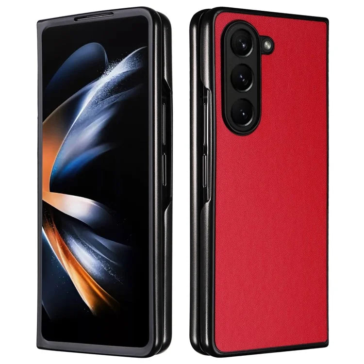 For Samsung Galaxy Z Fold6 5G Case PU Leather+PC Folding Phone Cover