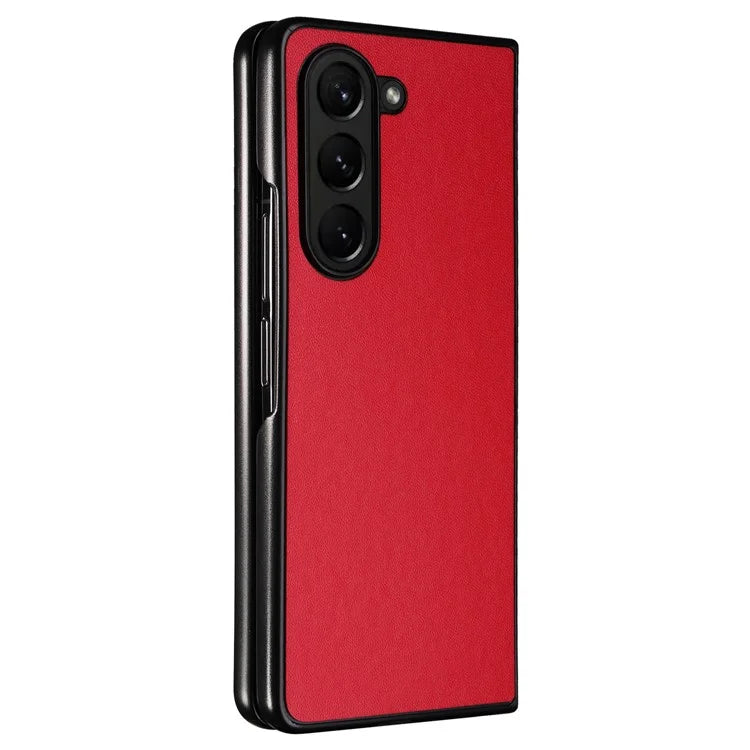 For Samsung Galaxy Z Fold6 5G Case PU Leather+PC Folding Phone Cover