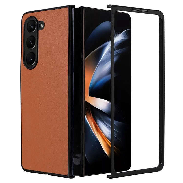 For Samsung Galaxy Z Fold6 5G Case PU Leather+PC Folding Phone Cover
