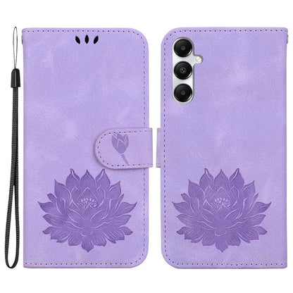 For Samsung Galaxy A05s 4G Case PU Leather Wallet Stand Lotus Phone Cover