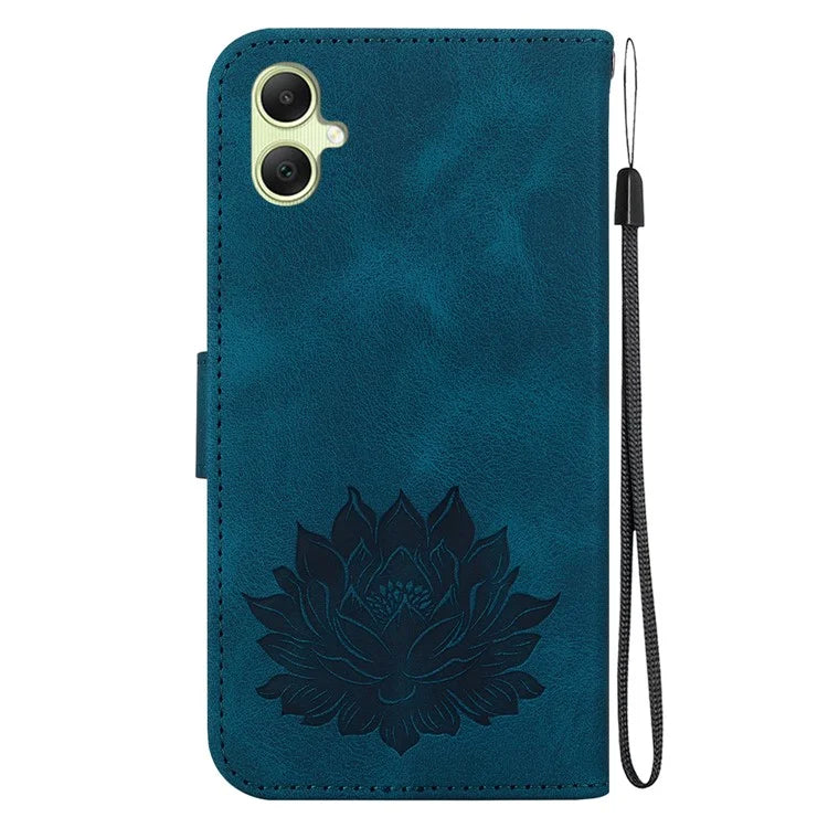 For Samsung Galaxy A05 4G Wallet Case Leather Flip Phone Cover Lotus Pattern