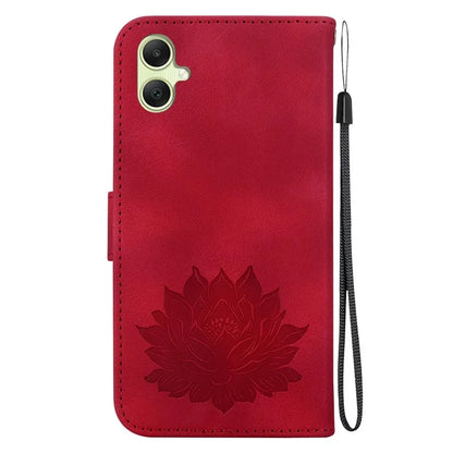 For Samsung Galaxy A05 4G Wallet Case Leather Flip Phone Cover Lotus Pattern