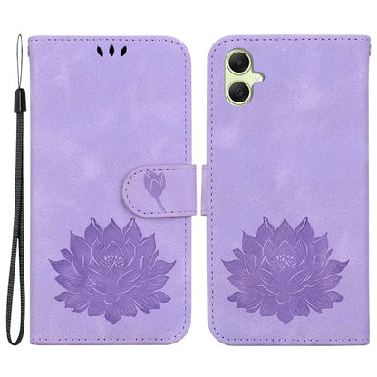 For Samsung Galaxy A05 4G Wallet Case Leather Flip Phone Cover Lotus Pattern