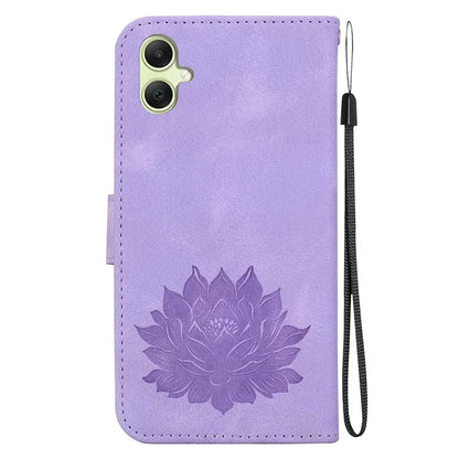 For Samsung Galaxy A05 4G Wallet Case Leather Flip Phone Cover Lotus Pattern