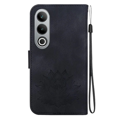 For OnePlus Nord CE4 5G Case with Hand Strap Lotus Pattern PU Leather Phone Cover