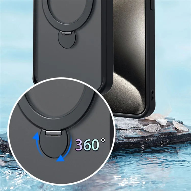 For iPhone 14 Pro Case Compatible with MagSafe Ring Kickstand PC+TPU Phone Cover