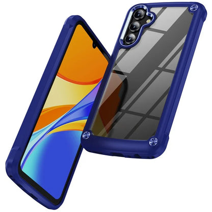 For Samsung Galaxy A55 5G Case TPU Frame Clear PC Back Phone Cover