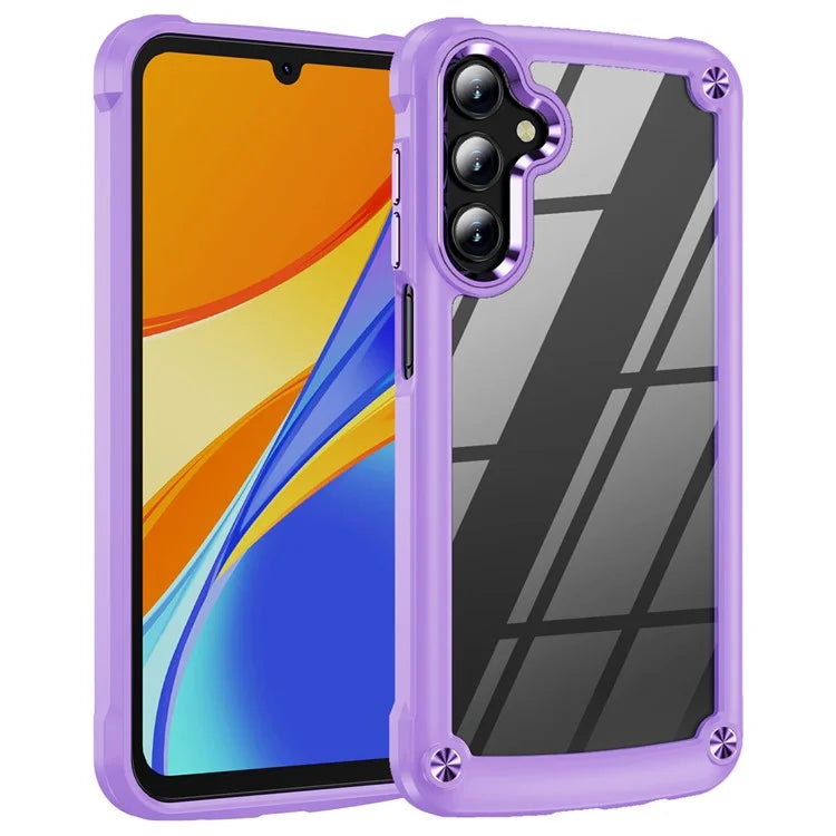 For Samsung Galaxy A55 5G Case TPU Frame Clear PC Back Phone Cover