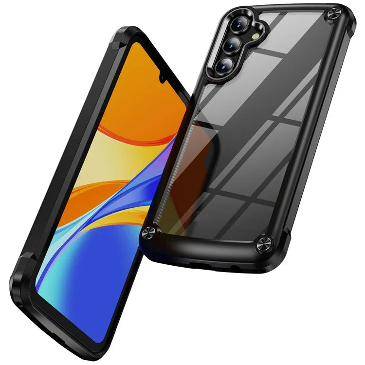 For Samsung Galaxy A55 5G Case TPU Frame Clear PC Back Phone Cover