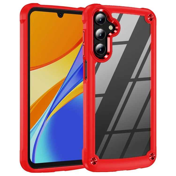 For Samsung Galaxy A55 5G Case TPU Frame Clear PC Back Phone Cover