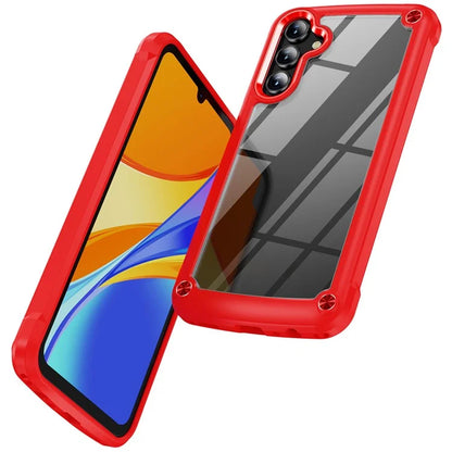 For Samsung Galaxy A55 5G Case TPU Frame Clear PC Back Phone Cover