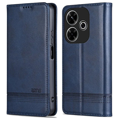 AZNS For Xiaomi Redmi 13 4G / Redmi Note 13R 5G Leather Phone Case Magnetic Auto Closing