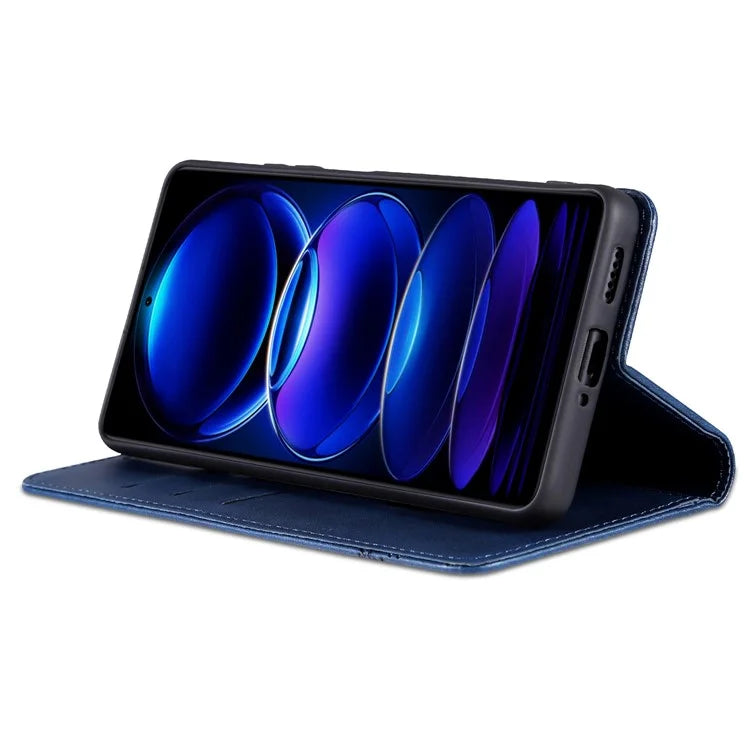 AZNS For Xiaomi Redmi 13 4G / Redmi Note 13R 5G Leather Phone Case Magnetic Auto Closing