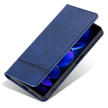 AZNS For Xiaomi Redmi 13 4G / Redmi Note 13R 5G Leather Phone Case Magnetic Auto Closing