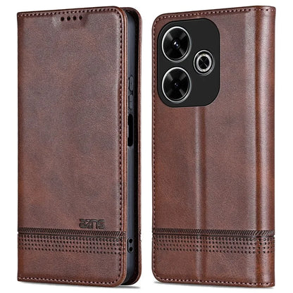 AZNS For Xiaomi Redmi 13 4G / Redmi Note 13R 5G Leather Phone Case Magnetic Auto Closing