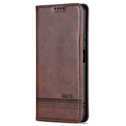 AZNS For Xiaomi Redmi 13 4G / Redmi Note 13R 5G Leather Phone Case Magnetic Auto Closing