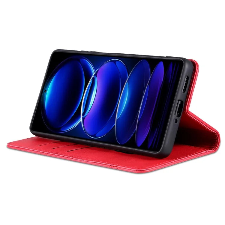 AZNS For Xiaomi Redmi 13 4G / Redmi Note 13R 5G Leather Phone Case Magnetic Auto Closing