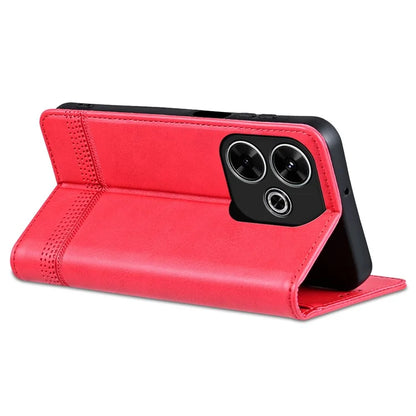 AZNS For Xiaomi Redmi 13 4G / Redmi Note 13R 5G Leather Phone Case Magnetic Auto Closing