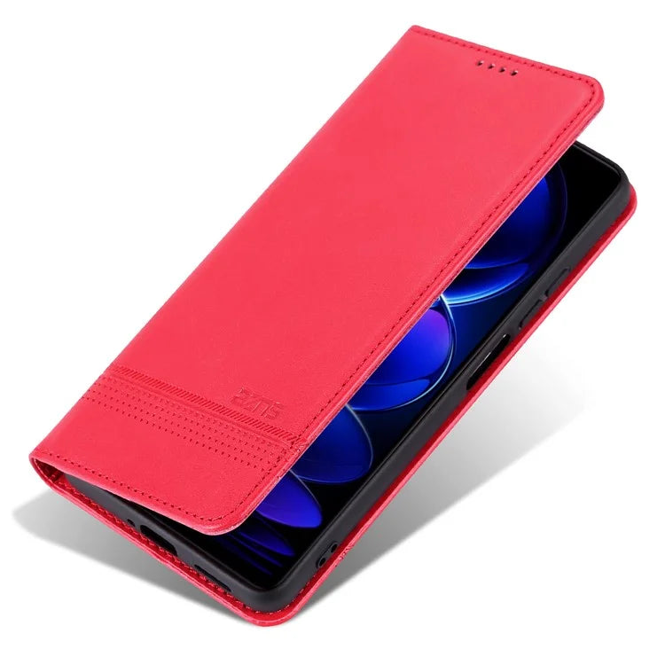 AZNS For Xiaomi Redmi 13 4G / Redmi Note 13R 5G Leather Phone Case Magnetic Auto Closing