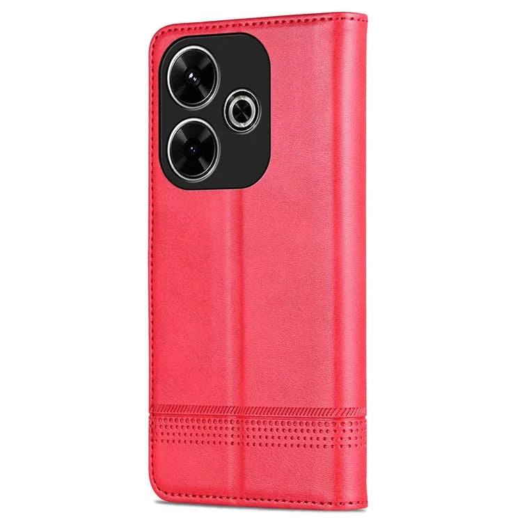 AZNS For Xiaomi Redmi 13 4G / Redmi Note 13R 5G Leather Phone Case Magnetic Auto Closing