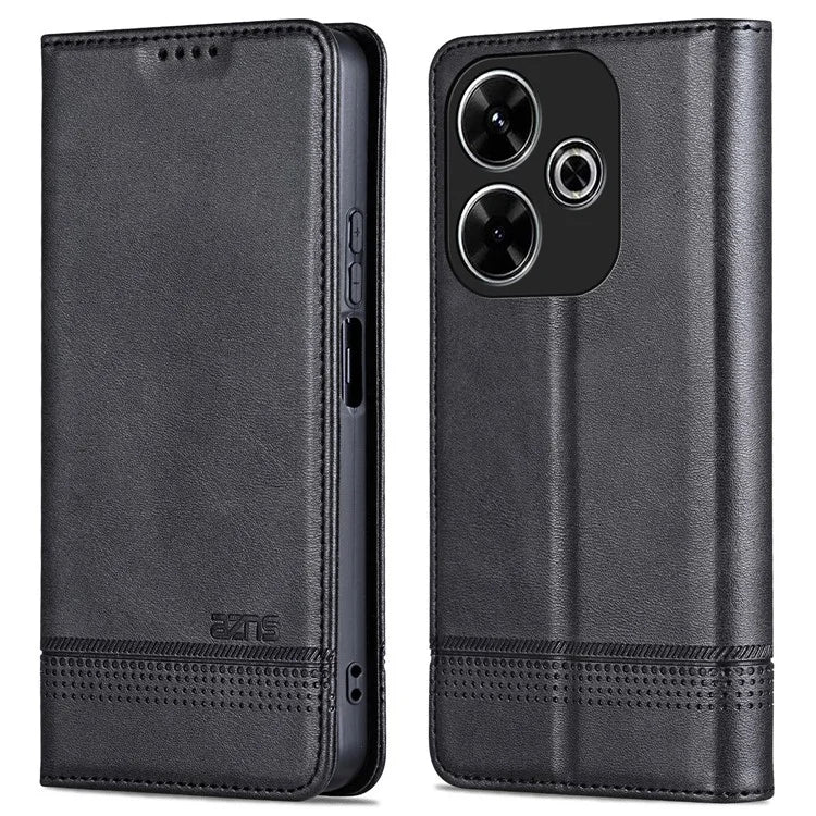 AZNS For Xiaomi Redmi 13 4G / Redmi Note 13R 5G Leather Phone Case Magnetic Auto Closing