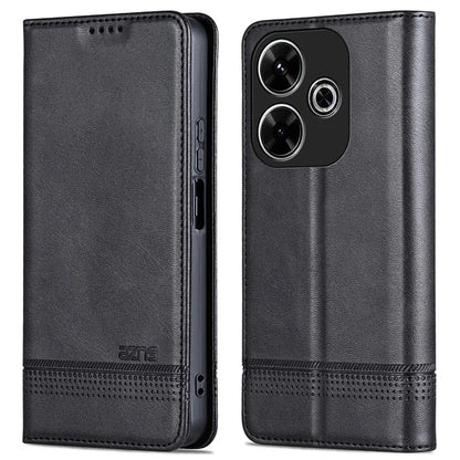 AZNS For Xiaomi Redmi 13 4G / Redmi Note 13R 5G Leather Phone Case Magnetic Auto Closing
