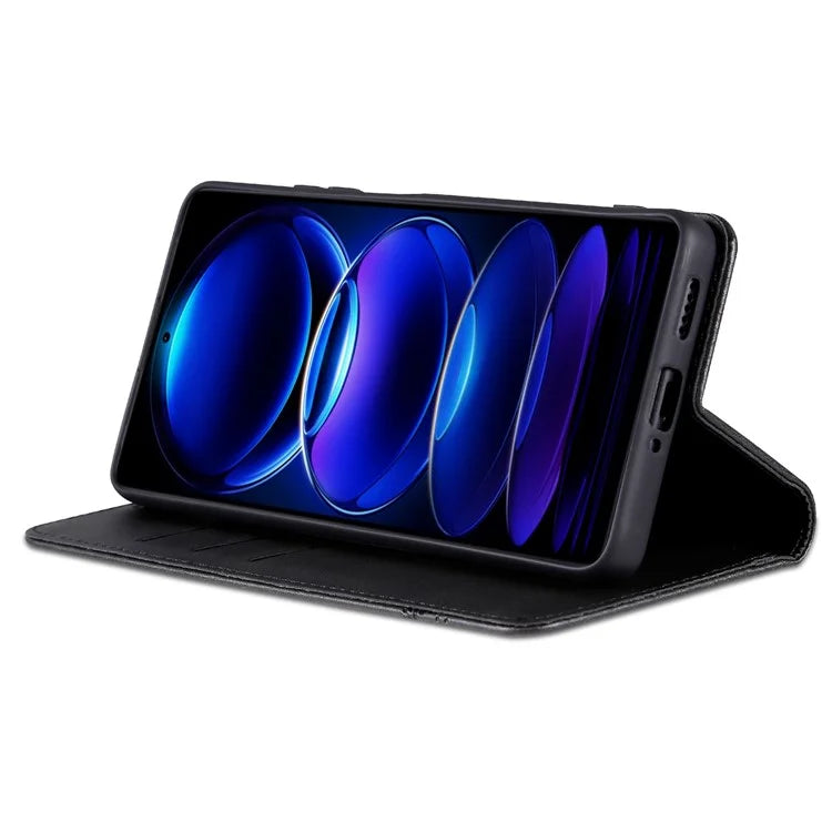 AZNS For Xiaomi Redmi 13 4G / Redmi Note 13R 5G Leather Phone Case Magnetic Auto Closing