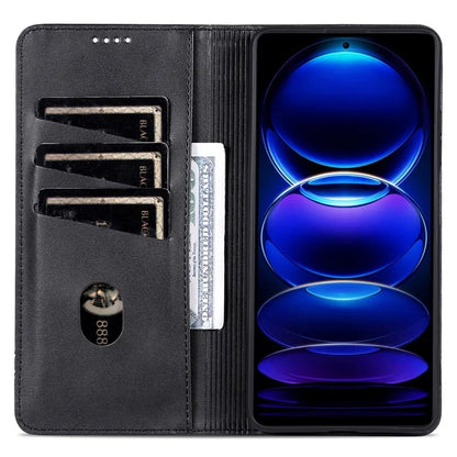 AZNS For Xiaomi Redmi 13 4G / Redmi Note 13R 5G Leather Phone Case Magnetic Auto Closing