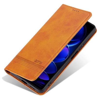 AZNS For Xiaomi Redmi 13 4G / Redmi Note 13R 5G Leather Phone Case Magnetic Auto Closing
