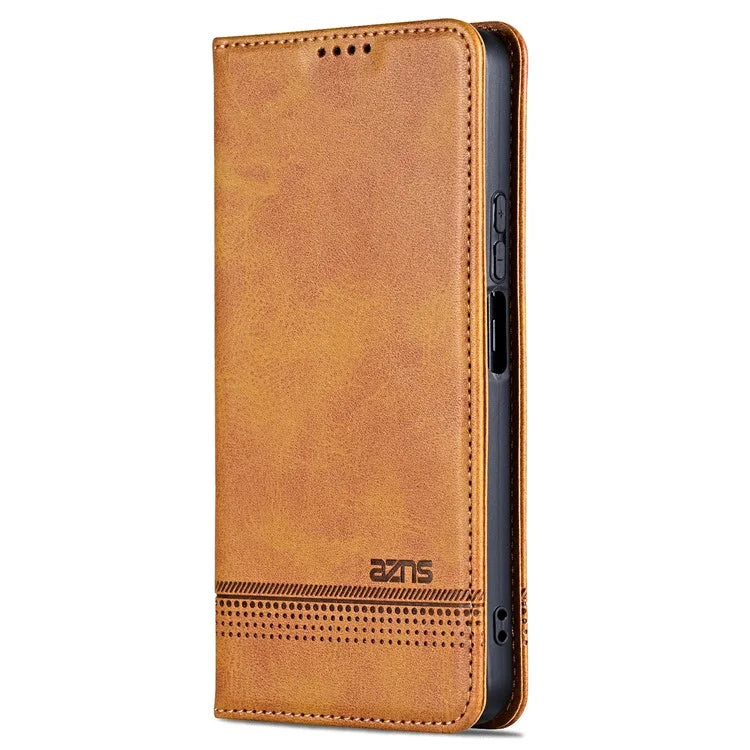 AZNS For Xiaomi Redmi 13 4G / Redmi Note 13R 5G Leather Phone Case Magnetic Auto Closing