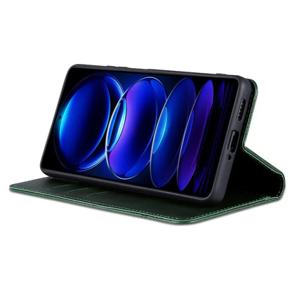 AZNS For Xiaomi Redmi 13 4G / Redmi Note 13R 5G Leather Phone Case Magnetic Auto Closing