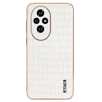 AZNS For Honor 200 5G Case PU Leather + TPU Phone Cover Crocodile Texture