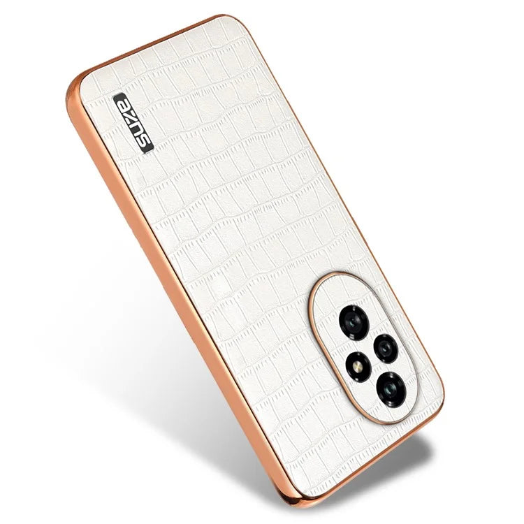 AZNS For Honor 200 Pro 5G Case PU Leather Crocodile Texture Phone Back Cover