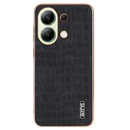 AZNS For Xiaomi Redmi Note 13 4G Case Electroplating Crocodile Texture PU+TPU Back Phone Cover