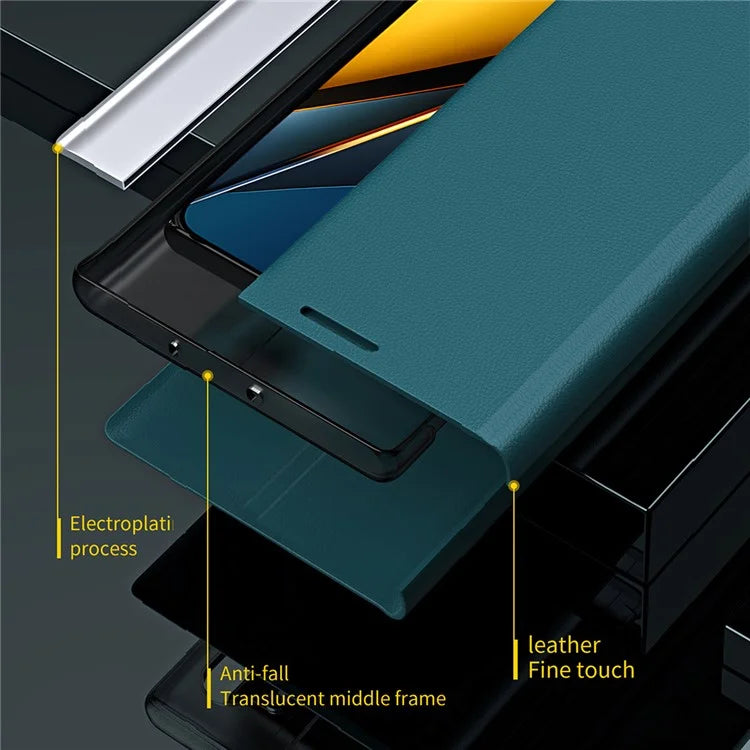 For Xiaomi Poco F6 Pro 5G / Redmi K70 5G / K70 Pro 5G Stand Case Anti-Scratch Leather Phone Cover