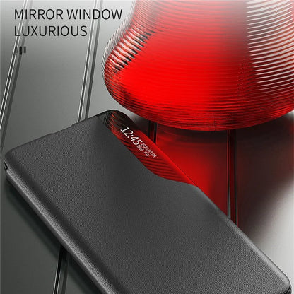 For Xiaomi Poco F6 Pro 5G / Redmi K70 5G / K70 Pro 5G Leather Case Stand Phone Cover with View Window