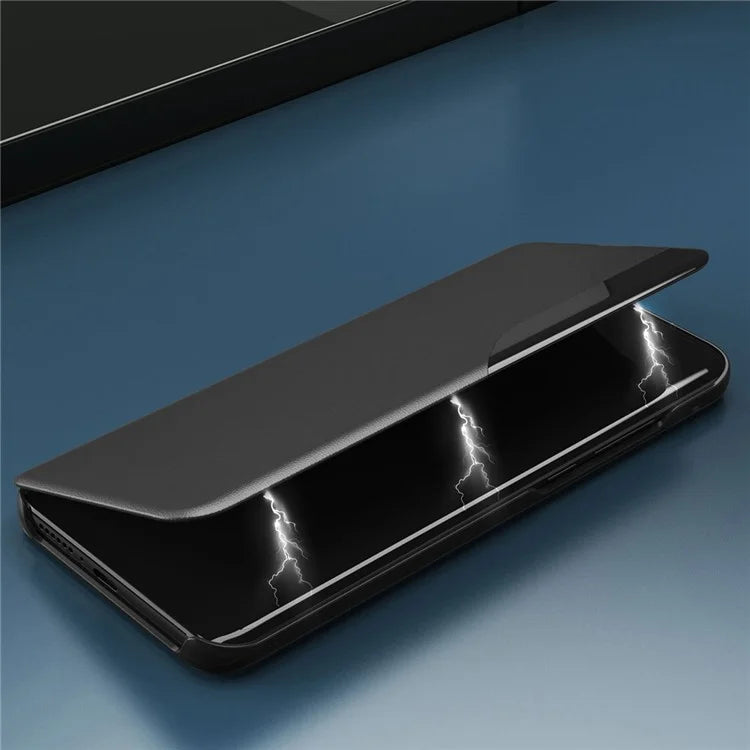 For Xiaomi Poco F6 Pro 5G / Redmi K70 5G / K70 Pro 5G Leather Case Stand Phone Cover with View Window