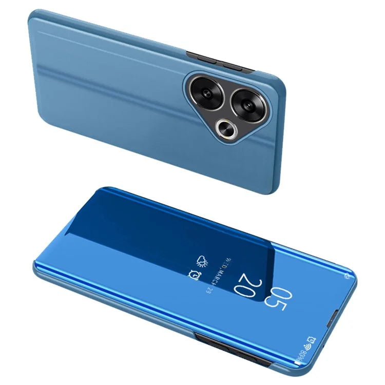 For Xiaomi Poco F6 5G / Redmi Turbo 3 5G Case View Window Stand Leather Phone Cover