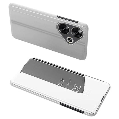 For Xiaomi Poco F6 5G / Redmi Turbo 3 5G Case View Window Stand Leather Phone Cover