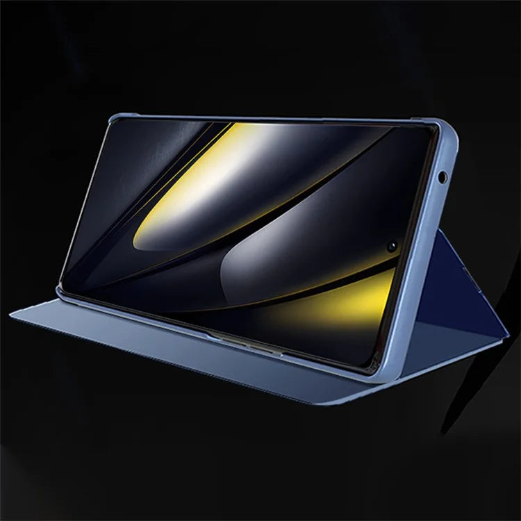 For Xiaomi Poco F6 5G / Redmi Turbo 3 5G Case View Window Stand Leather Phone Cover