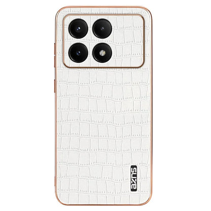 AZNS For Xiaomi Poco F6 Pro 5G / Redmi K70 5G / K70 Pro 5G Case PU Leather Back Cover Crocodile Texture Lens Protection
