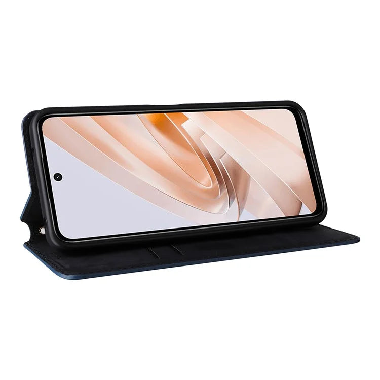 For Xiaomi Redmi 13 4G / Poco M6 4G / Redmi Note 13R 5G Case Magnetic Closure Rhombus Phone Cover