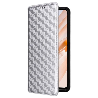 For Xiaomi Redmi 13 4G / Poco M6 4G / Redmi Note 13R 5G Case Magnetic Closure Rhombus Phone Cover