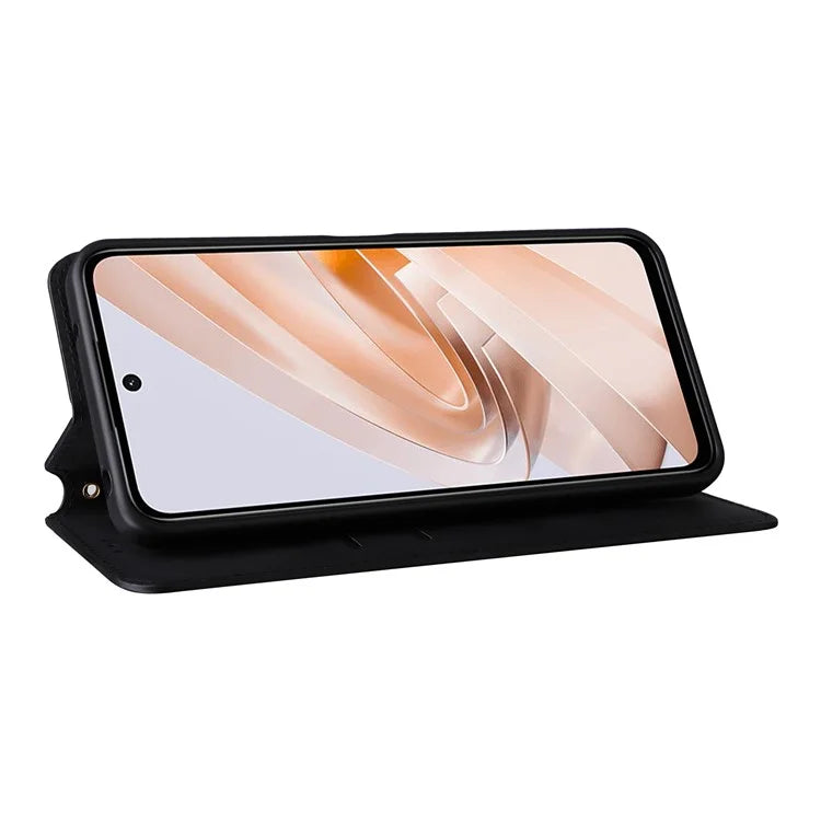 For Xiaomi Redmi 13 4G / Poco M6 4G / Redmi Note 13R 5G Case Magnetic Closure Rhombus Phone Cover