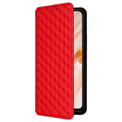 For Xiaomi Redmi 13 4G / Poco M6 4G / Redmi Note 13R 5G Case Magnetic Closure Rhombus Phone Cover