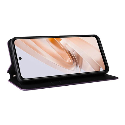 For Xiaomi Redmi 13 4G / Poco M6 4G / Redmi Note 13R 5G Case Magnetic Closure Rhombus Phone Cover