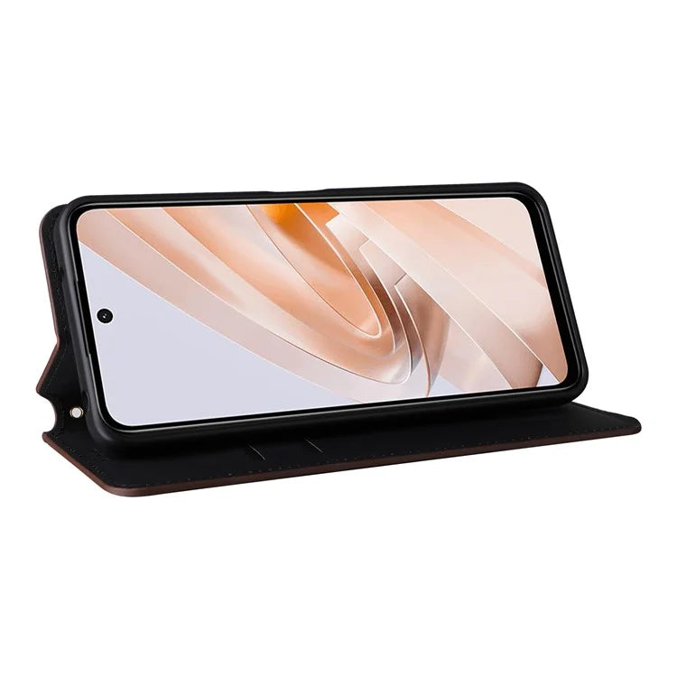 For Xiaomi Redmi 13 4G / Poco M6 4G / Redmi Note 13R 5G Case Magnetic Closure Rhombus Phone Cover